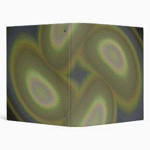 Green Spirals Binder