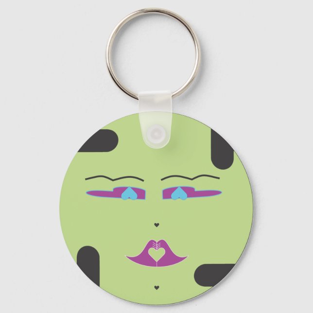 Green Sponap, Innili.ai Keychain (Front)