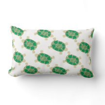 Green Spotted Turtle Pillow
