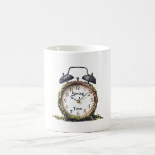 Green Spring Alarm Clock Coffee Mug