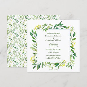 Green Spring Botanical Herbs Invitation