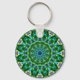 Green Spring Kaleidoscope Keychain