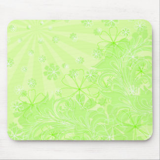 green spring mouse pad