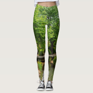 Green Spring Stroll Leggings