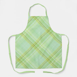 Green Sprout Pastel Green Plaid Apron