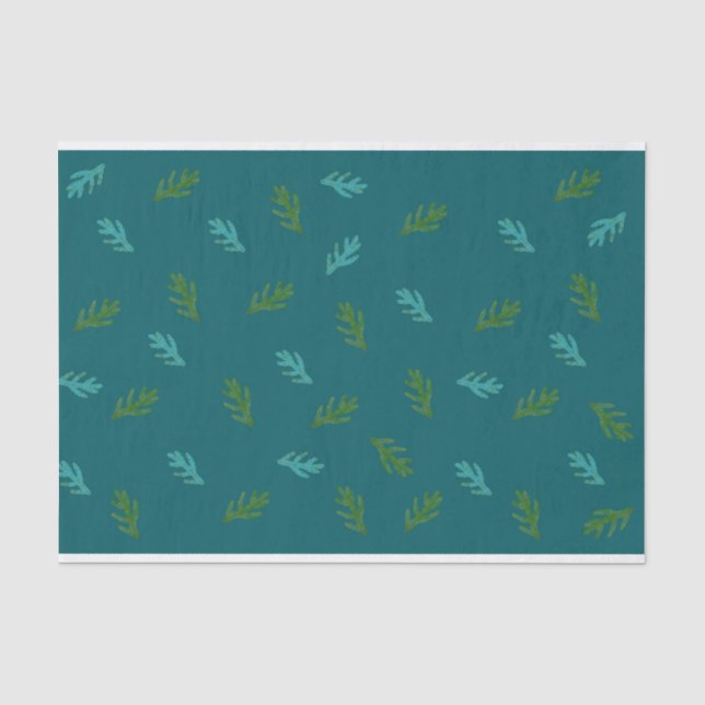 Green Spruce Twigs - Scent of a forest  Tissue Paper (Front)