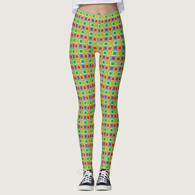 green squares  leggings (Front)