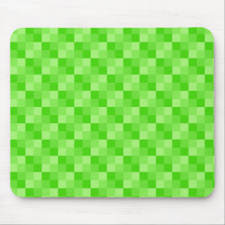 Green Squares Mouse Pad