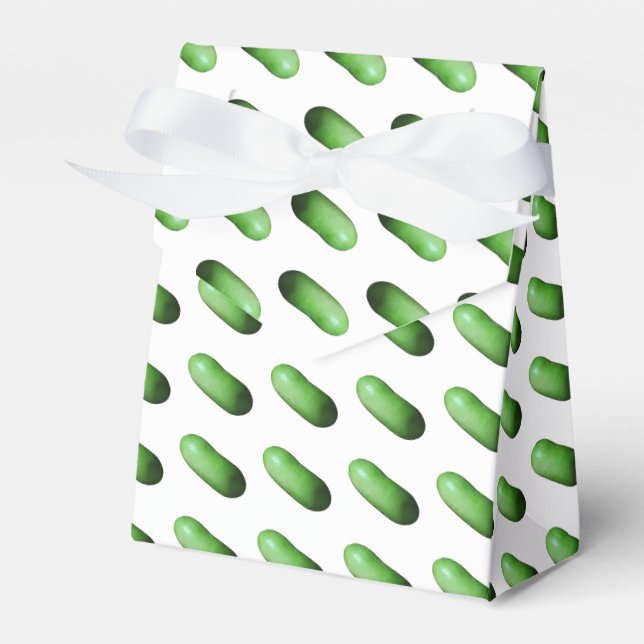 Green Squash (Winter Melon) Favor Box (Front Side)