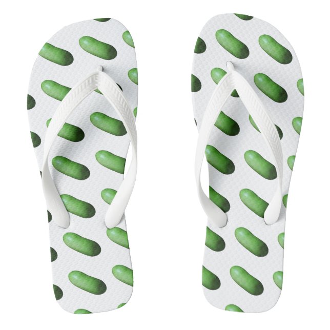 Green Squash (Winter Melon) Flip Flops (Footbed)