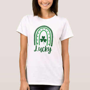 Green St Patrick's Day Rainbow T-Shirt