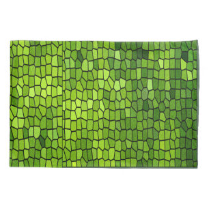 Green Stain Glass Look Pillowcase