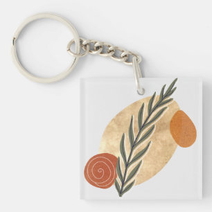 Green Stalk Boho Keychain