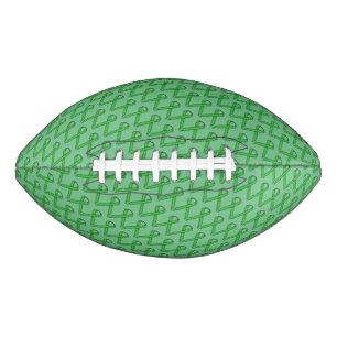 Green Standard Ribbon by Kenneth Yoncich Football
