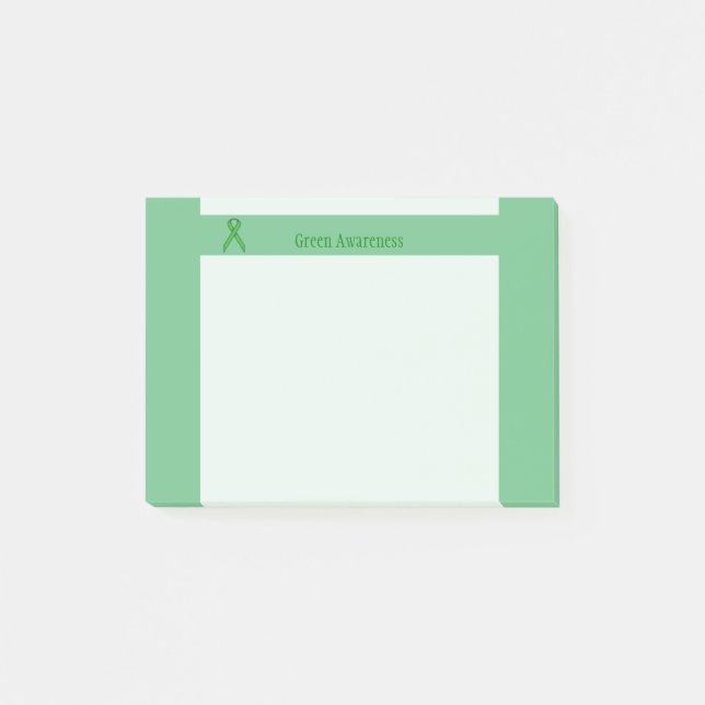 Green Standard Ribbon by Kenneth Yoncich Post-it Notes (Front)