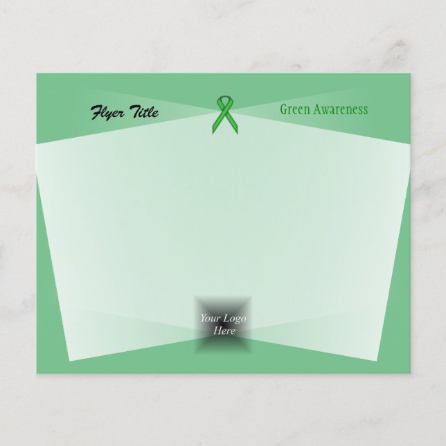 Green Standard Ribbon Flyer (Front)