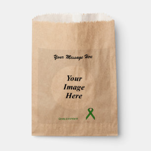 Green Standard Ribbon Template by Kenneth Yoncich Favour Bag
