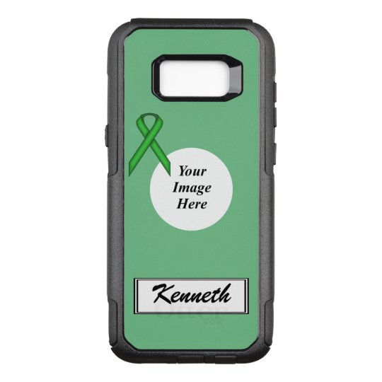 Green Standard Ribbon Template by Kenneth Yoncich OtterBox Commuter Samsung Galaxy S8+ Case