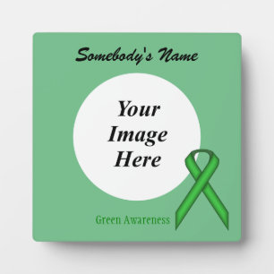 Green Standard Ribbon Template by Kenneth Yoncich Plaque