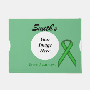 Green Standard Ribbon Template Doormat