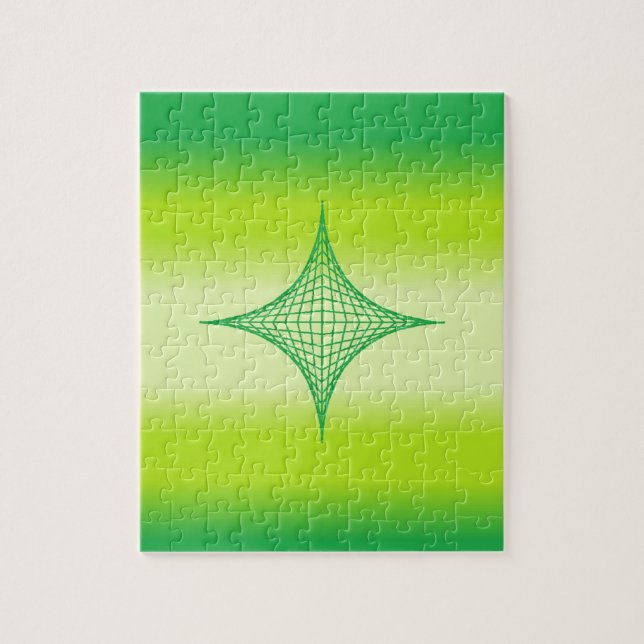 Green Star Jigsaw Puzzle (Vertical)