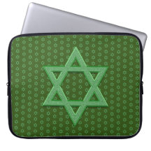 Green Star of David Seamless