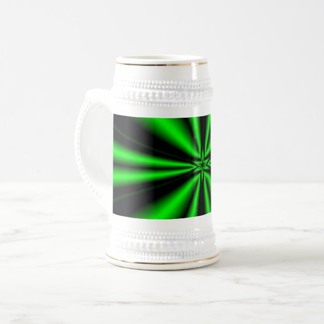 Green Star of Hope Beer Stein (Front Left)