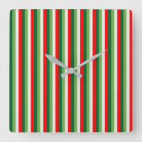 Green, Star White And Red Clover Pinstripes