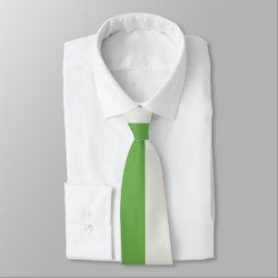 Green, Star White And Red Vertical Colour Blocks Tie