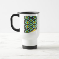 Green Stars Floral Pattern