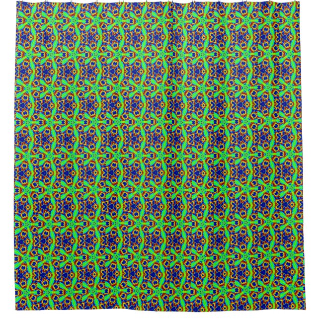 green stars geometric blue (Front)