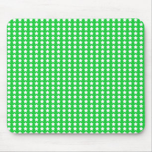 Green Stars Mouse Pad