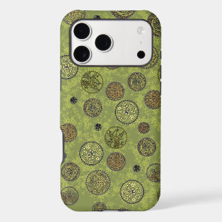 Green Steampunk Gear Medallions