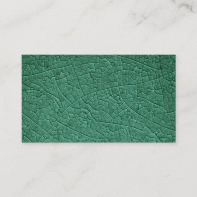 Green stone cracks Business Card (Front)