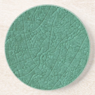 Green stone cracks Coaster