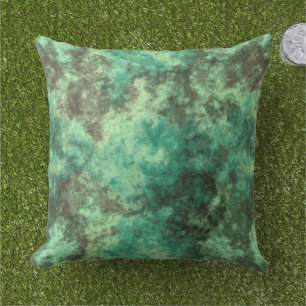 Green Stone Outdoor Pillow
