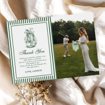 Green Stripe Golf Baby Shower Photo