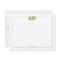 Green Stripe Lemon Branch Personalized Stationery