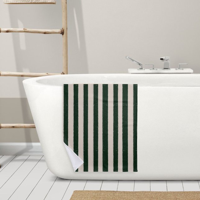 Green striped beach towel (Creator Uploaded)
