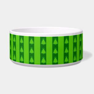 Green Striped Christmas Tree Pattern