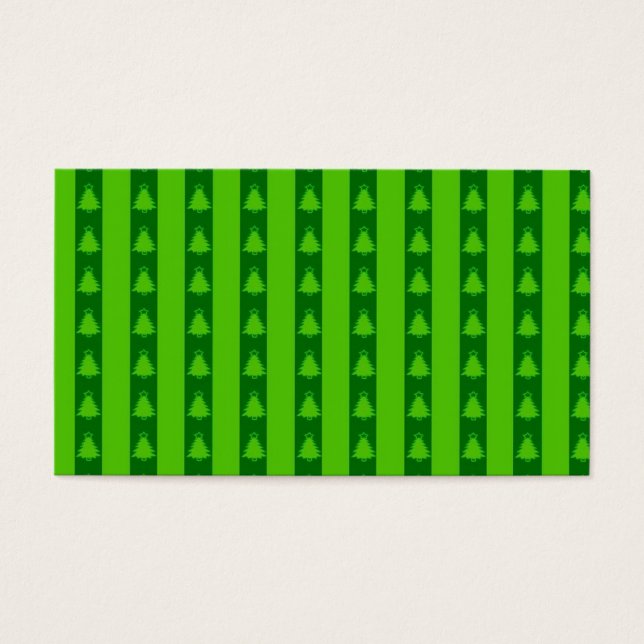 Green Striped Christmas Tree Pattern (Front)