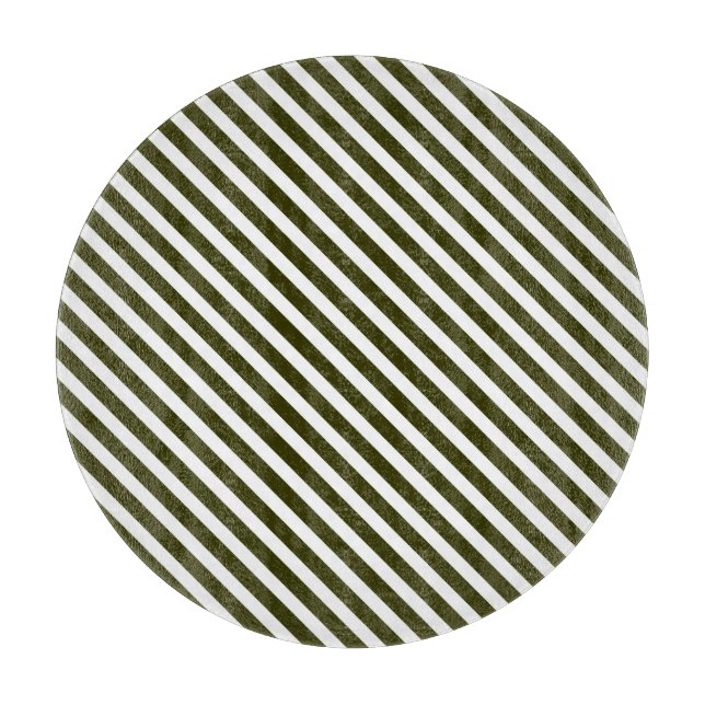Green Striped Cutting Board (Front)