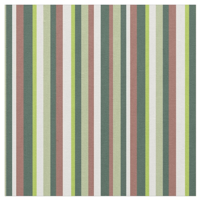Green Striped Fabric (Close Up)