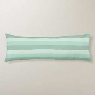 Green Striped Ombre Body Pillow