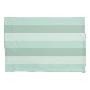 Green Striped Ombre Pillowcase