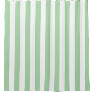 Green striped Shower Curtain