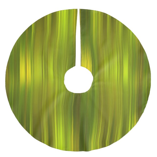 Green Striped Tree Skirt (Front)
