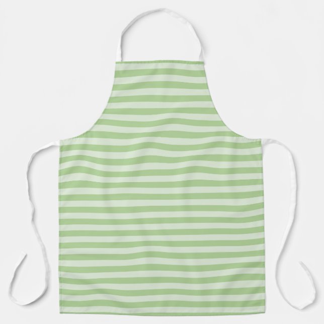 Green Stripes Apron (Front)
