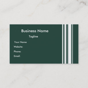 Green Stripes Business Card