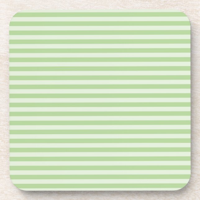 Green Stripes Coaster (Front)